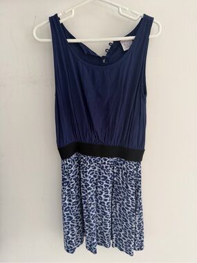Little Karl Marc John Navy Sleeveless Top